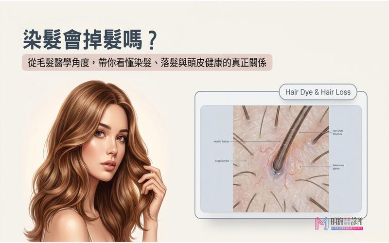 染髮會掉髮嗎？從原理到臨床案例，釐清頭皮與毛囊真相