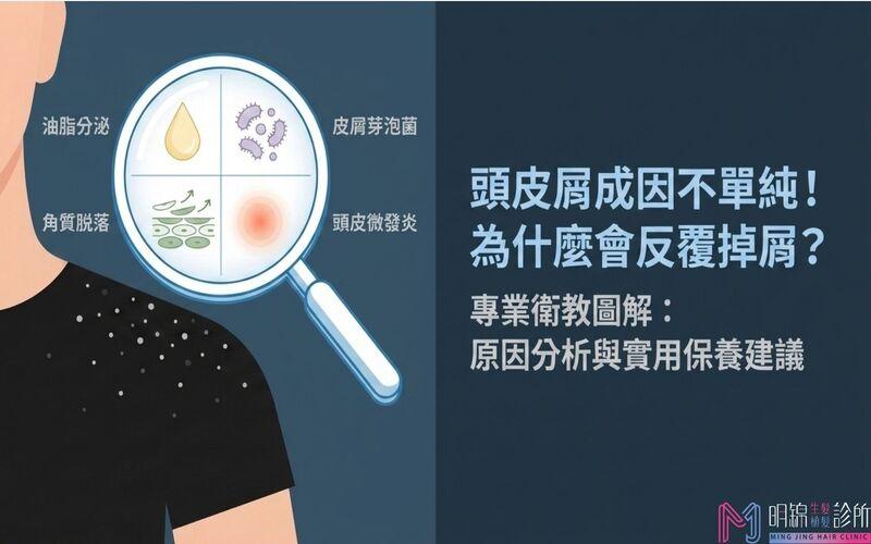 頭皮屑成因不單純！為什麼會反覆掉屑？原因分析與實用保養建議