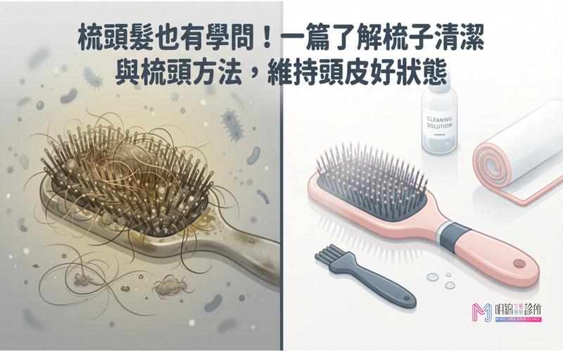 梳頭髮也有學問！一篇了解梳子清潔與梳頭方法，維持頭皮好狀態